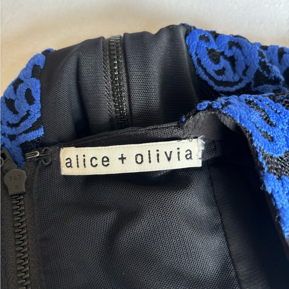 Alice + Olivia Blue Lace Maxi Dress - Picture 8 of 14